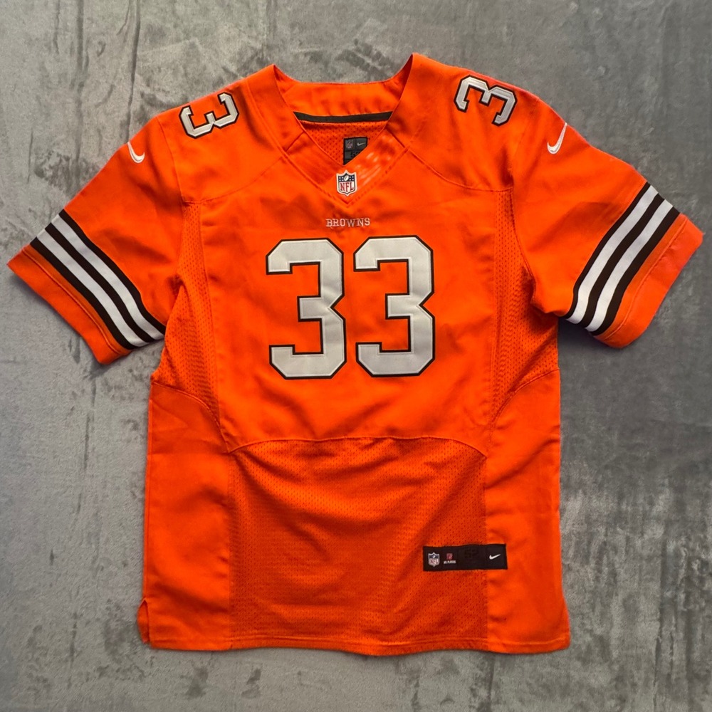 Nike Cleveland Browns Trent Richardson #33 Signed Jersey Orange Mens 52 2XL